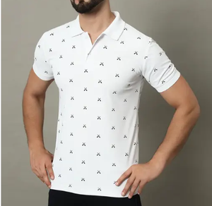 T-shirts polo imprimés Vente en gros T-shirt en polyester T-shirt polo pour hommes Polos pour hommes avec logo personnalisé de sublimation vierge Chemise de golf - Product Image 5