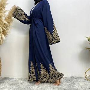 Modest <b>Plus</b> <b>Size</b> Breathable Abaya Ramadan Embroidery <b>Kaftan</b> Islamic Clothing Muslim for Women Customizable <b>Size</b> Designer - Product Image 2