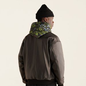 Chaqueta de vuelo de cuero clásica para hombre: cuero genuino con diseño vintage, perfecto para ropa informal elegante y entusiastas de la aviación - Product Image 3