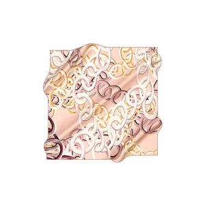 Écharpe en satin imprimée numériquement, motif chaîne longue et carrée, printemps été automne - Product Image 2