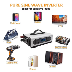 Inversor de Onda Sinusoidal Pura HOULI de 3000W, de CC 12V/24V/48V a CA 120V 230V para Sistemas Solares Fuera de la Red - Product Image 6