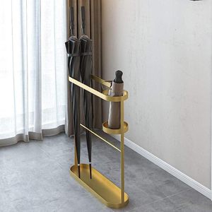 Porte-parapluie en acier inoxydable au design de luxe Taille personnalisée Plaqué or Haute finition Qualité Porte-parapluie haut de gamme exigeant - Product Image 2