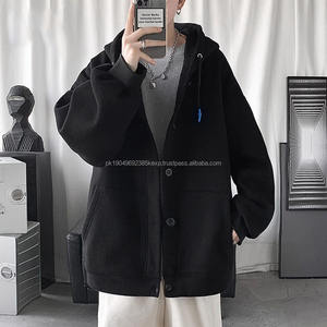 Nouveau sweat à capuche pour homme en molleton de coton de haute qualité avec étiquette tissée surdimensionnée - Product Image 4