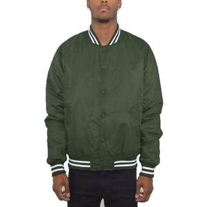 Chaqueta Bomber Varsity de Hombre, Premium, Clásica, con Cuello Alto, Capucha, Cierre de Cremallera, Estilo Béisbol, Cortavientos - Product Image 3