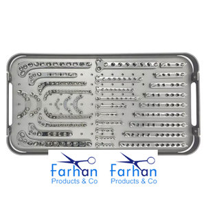 SET HUESO PLACA ANIMAL PEQUEÑO, 56 UNIDADES IMPLANTES ORTOPEDICOS en ACERO INOXIDABLE - Product Image 3