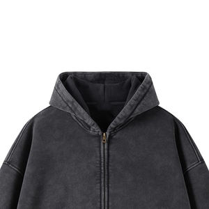 Ropa de invierno 100% Material de algodón hecho hombres sudaderas con cremallera ropa completamente personalizada ropa Casual hombres sudaderas con cremallera para hombres - Product Image 3