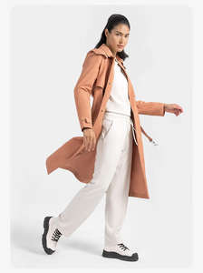 Vêtements de sport pour femmes, veste coupe-vent longue amovible - Tenues de sport imperméables et coupe-vent pour femmes - Product Image 3