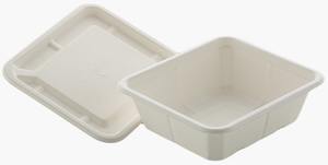 Plateau de canne à sucre en bagasse 5CP Récipient alimentaire biodégradable respectueux de l'environnement Vaisselle jetable Vaisselle - Product Image 4