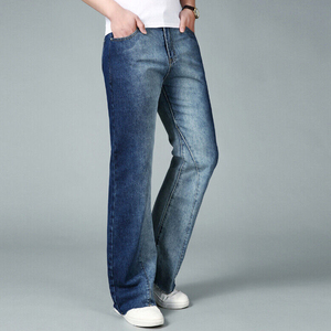 Pantalones vaqueros personalizados de alta calidad para hombre, vaqueros con estampado de cintura alta a la moda de primera calidad, bolsillos lavados Vintage, precio razonable, MOQ bajo - Product Image 4