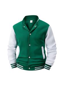 Veste universitaire à capuche pour homme, coupe athlétique, élégante, chaude, décontractée, vêtement d'extérieur, col montant, logo frontal, service OEM, réversible - Product Image 6