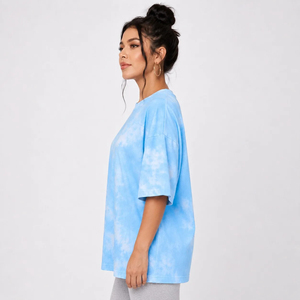 เสื้อยืดโอเวอร์ไซส์สำหรับผู้หญิง ออกแบบด้วยผ้าระบายอากาศได้ดี ทรงหลวม สัมผัสนุ่ม คล่องตัว ทนทาน และคุณภาพดี - Product Image 5