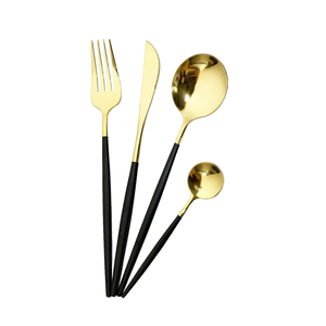 Mirrored Cutlery Set for Wedding Business Gift <b>Flatware</b> Sets Clear Handle Stainless Steel Mirror Polished Cutlery Set - Product Image 1