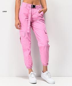 Pantalón Cargo de Color azul liso para hombre con múltiples bolsillos 100% algodón Venta caliente pantalón en blanco al aire libre Casual para correr pantalones Cargo para hombre - Product Image 2