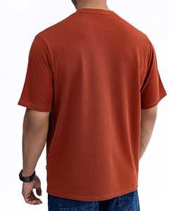 T-shirts tricotés personnalisés pour hommes en gros – Impression sérigraphique OEM de haute qualité, aspect coton écologique vierge - Product Image 5