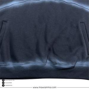 Custom Winter Streetwear Men's Hoodie Oversized Heavyweight <b>Spray</b> Paint Airbrush Print Pullover Hooded Acid Wash Embroidered - Product Image 6