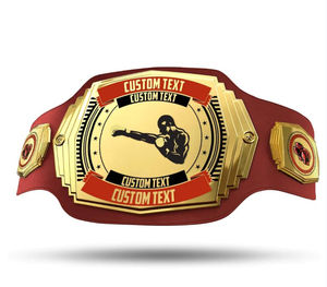 Ceinture de titre personnalisée pour enfants et adultes bracelet en cuir plaques lourdes ceinture de championnat pour cosplay événements de fête d'halloween - Product Image 3