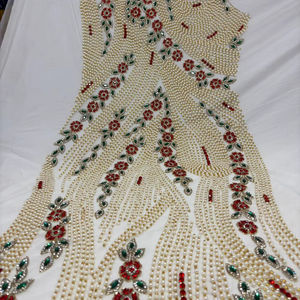 Vestido de Noche de Tela Pesada Hecho a Mano para Bodas y Fiestas Nupciales con Cuentas de Red y Bordado de Lentejuelas, Nuevo Estilo - Product Image 1