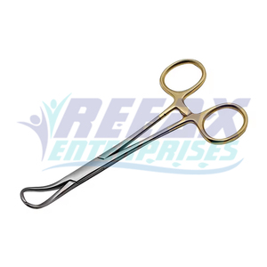 REEAX ENTERPRISES Pinzas Quirúrgicas de Acero Inoxidable con Mango Dorado Base de Instrumentos Quirúrgicos para Pinzas de Toalla en Cirugías - Product Image 1