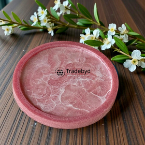 Plateau en résine artisanal, plateau de service de luxe, décoration moderne pour la maison, cadeau, vaisselle par Tradebyd - Product Image 3