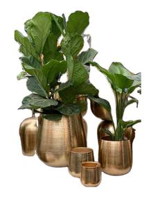 Juego de florero de hierro de Metal de diseño moderno personalizado de dos para decoración del hogar Florero de piso de tendencia con opciones de color de tamaño - Product Image 2