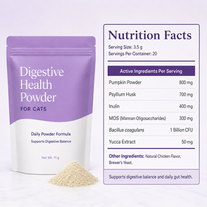 Suplemento Natural para la Salud Intestinal <span class=keywords><strong>de</strong></span> Gatos - Prebiótico <span class=keywords><strong>MOS</strong></span> e Inulina en Polvo con Calabaza para Aliviar el Estreñimiento y Controlar el Olor <span class=keywords><strong>de</strong></span> las Heces - Product Image 6