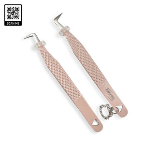 Pince à épiler professionnelle en acier inoxydable Bluemed pour cils, haute précision, volume personnalisé, vente en gros - Product Image 1