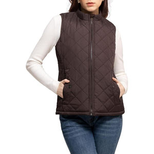 Gilet matelassé à capuche pour femmes et hommes, résistant à l'eau, avec poches avant zippées, haute qualité, vente en gros 2025 - Product Image 1