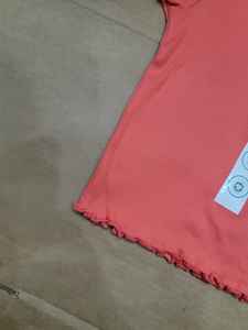 Camiseta de Verano para Niñas, Cuello Redondo, Tejida, Lisa, de Primera Calidad, Informal, Manga Corta, Transpirable, Ecológica, a la Moda para Niños - Product Image 5