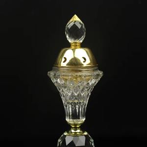 Quemador de incienso de cristal y metal árabe de Oriente Medio con difusor de aromaterapia para decoración de sala de estar - Product Image 5
