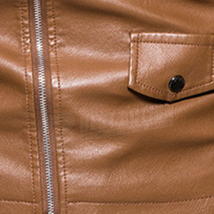 Customized Wholesale Fashion Solid Color Leather <b>Jacket</b> Custom Design Genuine Leather Fashion <b>Jacket</b> - Product Image 6