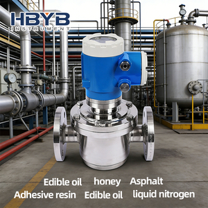 高精度RS485 LCDディスプレイアスファルト燃料油ディーゼル原油油圧油オーバルギア流量計（石油用） - Product Image 4