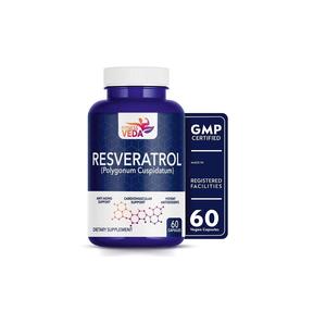 Puissantes capsules de resvératrol naturel avec soutien antioxydant pour le cœur, les articulations, l'immunité et le bien-être général – Complément alimentaire quotidien - Product Image 1