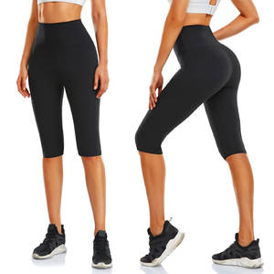 Vente à chaud de leggings aux genoux pour femmes avec tissu extensible et personnalisation du logo OEM, idéal pour la marque de vêtements de sport - Product Image 1