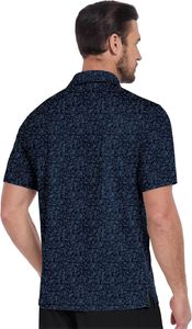 เสื้อเชิ้ตผู้ชายผ้าฝ้ายถักแบบระบายอากาศเป็นมิตรกับสิ่งแวดล้อม สไตล์ไฮสตรีท แขนสั้น ปักลายสีตัดกัน สำหรับฤดูร้อน - Product Image 2