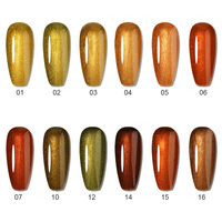 ICE NOVA-Vernis à ongles en gel métallisé, lot de vernis à ongles en gel à paillettes brillantes, Oem