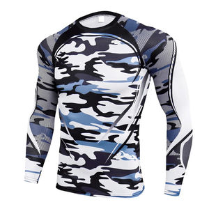 Rashguard de manga larga para hombre, ropa interior de compresión de secado rápido, transpirable, BJJ Rush, ropa deportiva para gimnasio - Product Image 2