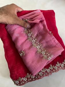 Sari Indio de Diseño Exclusivo con Estampado Moderno, Estilo Rico y Real, para Fiestas y Bodas - Product Image 3