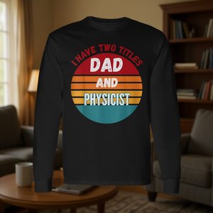 Maglietta a Maniche Lunghe per Papà con Scritta 'Fisico e Papà' - Prodotto Promozionale - Product Image 3