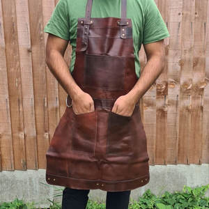 Tablier Personnalisé pour Femmes et Hommes, Tablier de Cuisinier en Cuir Durable Fabriqué en Usine, Modèle 2026 Personnalisable - Product Image 2