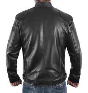 Personalizar Top Trendy 100% Piel de oveja genuina Slim Fit Chaqueta de invierno con viscos transpirables Forro de edredón Chaqueta con cierre de cremallera - Product Image 6