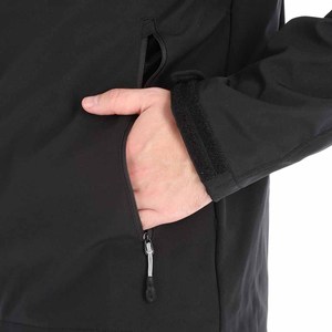 Veste de travail d'hiver unisexe Softshell personnalisée avec rembourrage en coton Manteau d'extérieur coupe-vent et imperméable à glissière pour hommes - Product Image 6