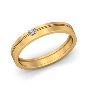 Ishi Diamonds Men’s 18k Gold Lab Grown Diamond Ring - Product Image 2