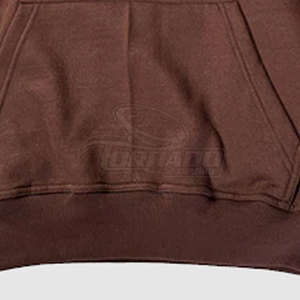 Sweat à capuche élégant grande taille en coton mélangé à impression bouffante Pull XL à la mode avec col à capuche - Product Image 4