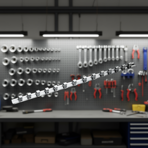 Riel de acero para llaves de vaso Gedore para llaves de vaso de 14 3/8'', producto de almacenamiento de herramientas - Product Image 3