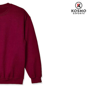 เสื้อสเวตเตอร์แขนยาวของผู้ชายสีทึบสำหรับฤดูหนาวสีพื้นย้อมสีล้วนพร้อมโลโก้แบรนด์ของคุณ - Product Image 5