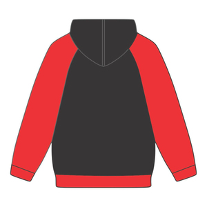 Kap เสื้อมีฮู้ดสีดำแบบสวมหัวมีฮู้ดสำหรับปีที่ก่อตั้งสีแดงแขนเสื้อแร็กแลนผ้าฝ้ายผสมกับเสื้อผ้าพี่น้องแนวกรีกศักดิ์สิทธิ์เก้า hbcu - Product Image 3