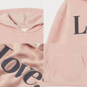 ชุดเสื้อมีฮู้ดผ้าฝ้ายปักลายสไตล์เกาหลีสำหรับผู้หญิงเสื้อผ้าลำลองหรือชุดใส่ออกกำลังกายคุณภาพสูง - Product Image 4