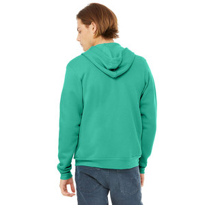 Bella + Canvas Tan Full-Zip Hoodie Chaqueta de lana de esponja suave y ligera con técnicas bordadas y con cuentas - Product Image 6