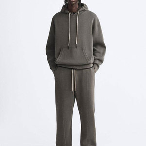 Survêtements 100% coton Sweats à capuche tendance avec pantalon Survêtements personnalisés pour hommes - Product Image 1