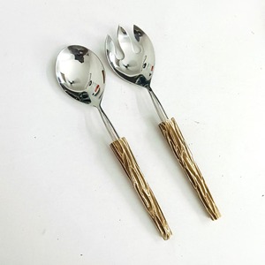 Meilleur prix du marché Qualité assurée Royal Design Couverts durables Poignée en résine antique Serveur à salade du meilleur fournisseur indien - Product Image 1